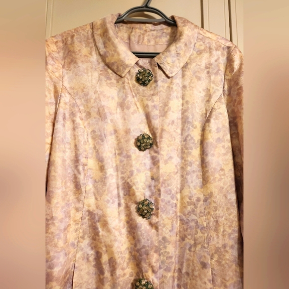 Vintage Pastel Satin Tailored Special jacket - Picture 4 of 4